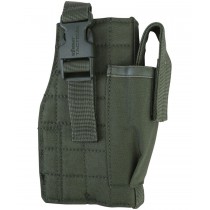 Tactical Hip Holster (w/Mag Pouch) (OD), Manufactured by Kombat UK, this MOLLE hip holster is designed to carry most pistols, as well as a spare magazine
